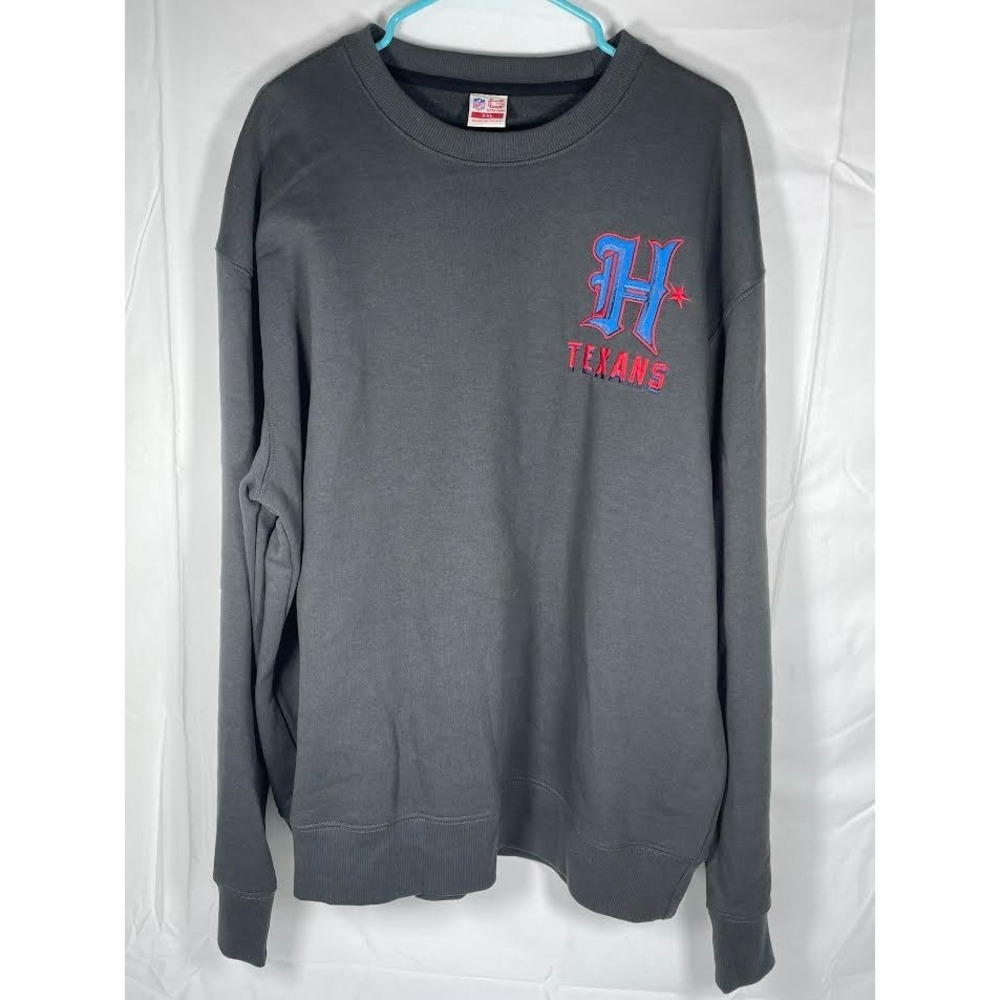 Houston Texans Ultra Game NFL Charcoal Crewneck Sweatshirt 2XL